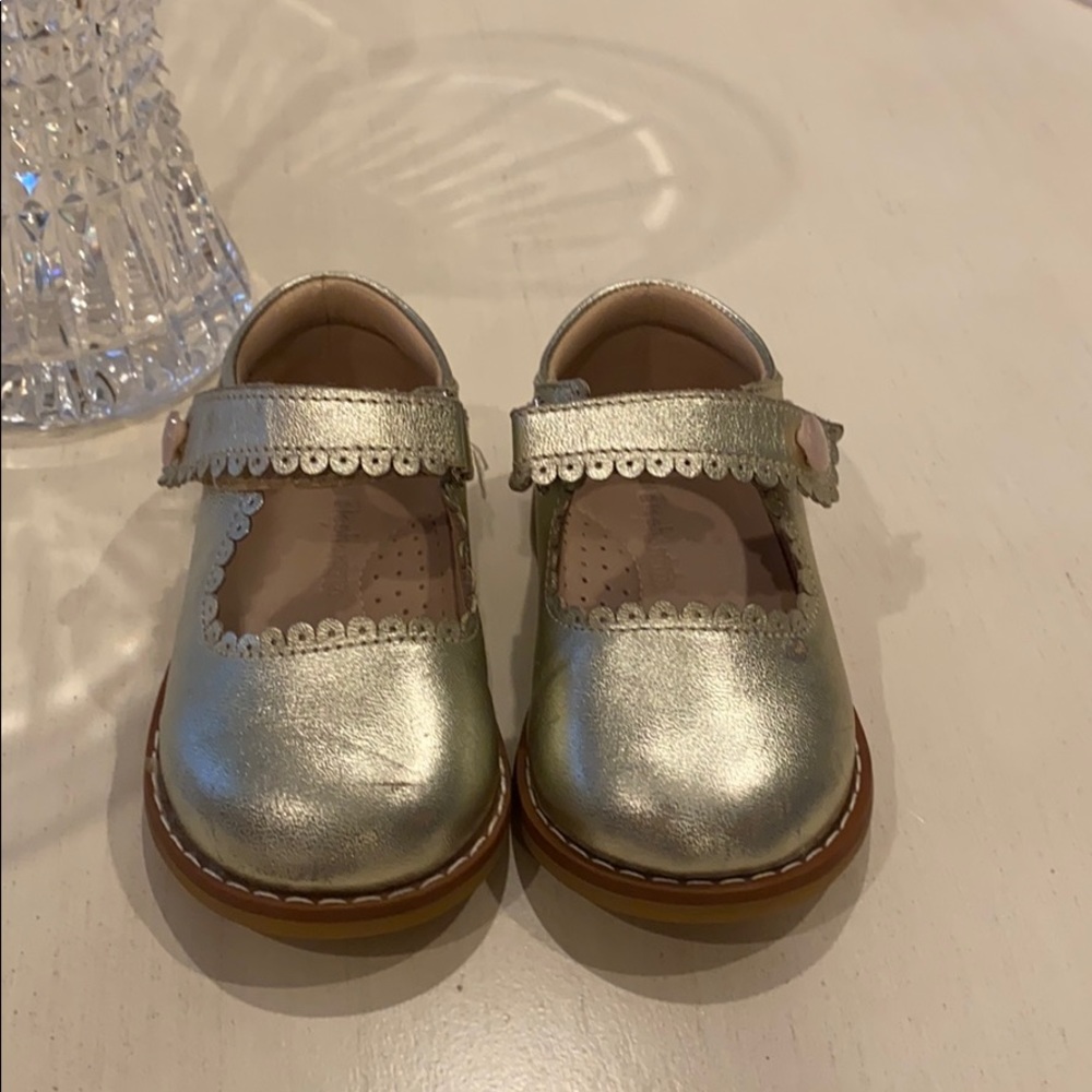 Elephantito Size 19 Gold Mary Janes